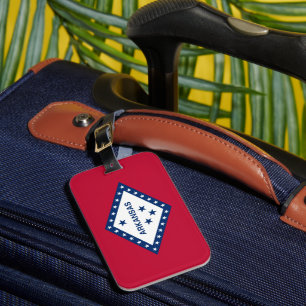 Etiqueta De Bagagem Sinalizador do Estado do Arkansas