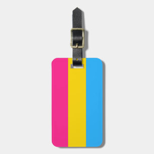 Etiqueta De Bagagem Sinalizador do Orgulho Pansexual
