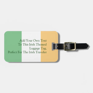 Etiqueta De Bagagem Sinalizador Irlandês Personalizável