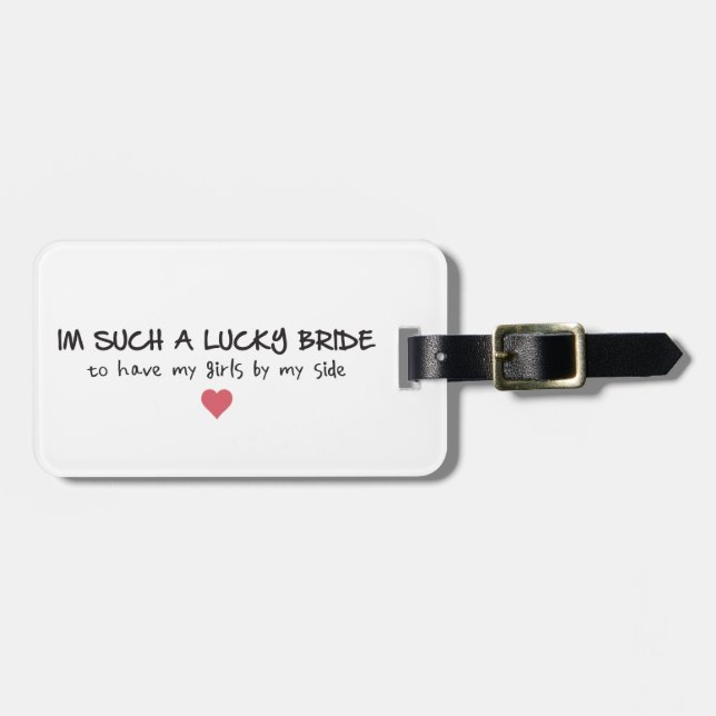 Etiqueta De Bagagem Sinalizadores da Lucky Bride (Frente Horizontal)