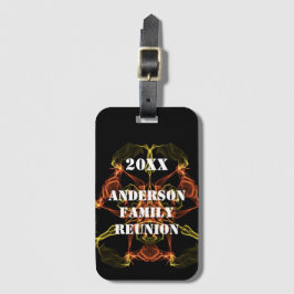 Etiqueta De Bagagem Sindicato Familiar Vivid Evento Celestial Amarelo 