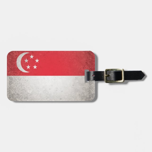 Etiqueta De Bagagem Singapura (Frente Horizontal)