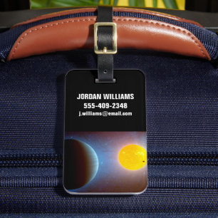 Etiqueta De Bagagem Sistema Kepler-10 Star.