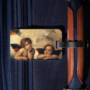 Etiqueta De Bagagem Sistine Madonna Angels por Raphael Sanzio