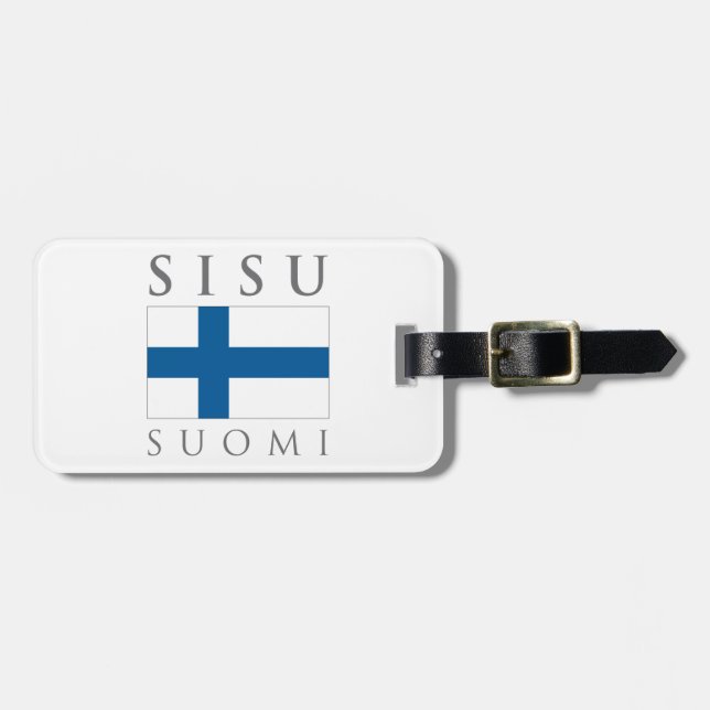Etiqueta De Bagagem Sisu Suomi (Frente Horizontal)
