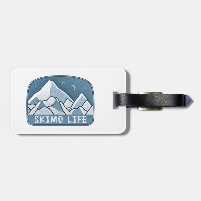 Etiqueta De Bagagem Skimo Life (Traseira Horizontal)