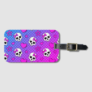 Etiqueta De Bagagem Skully Pop Kawaii
