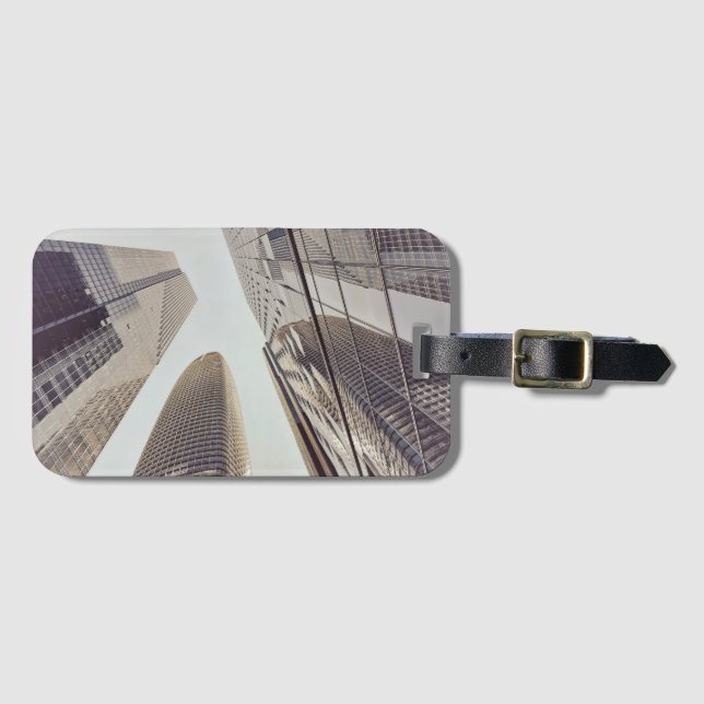 Etiqueta De Bagagem Skyline (Frente Horizontal)