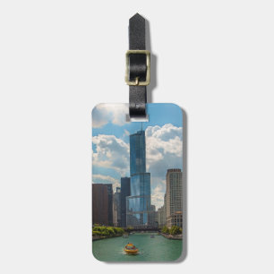 Etiqueta De Bagagem Skyline Chicago