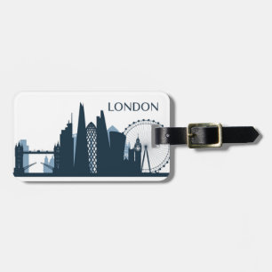 Etiqueta De Bagagem Skyline da cidade de Londres