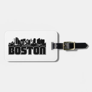 Etiqueta De Bagagem Skyline de Boston