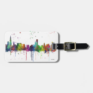 ETIQUETA DE BAGAGEM SKYLINE DE CHICAGO, ILLINOIS