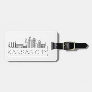 Etiqueta de Bagagem Skyline de Kansas City
