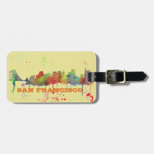ETIQUETA DE BAGAGEM SKYLINE DE SAN FRANCISCO