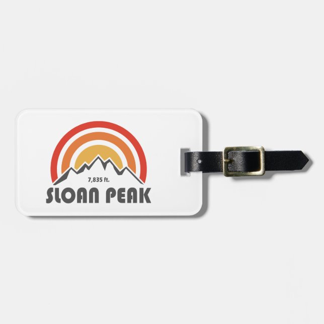 Etiqueta De Bagagem Sloan Peak Washington (Frente Horizontal)