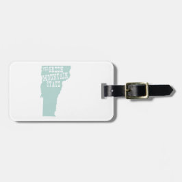 Etiqueta De Bagagem Slogan da divisa do estado de Vermont