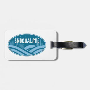 Etiqueta De Bagagem Snoqualmie Washington ao Ar Livre
