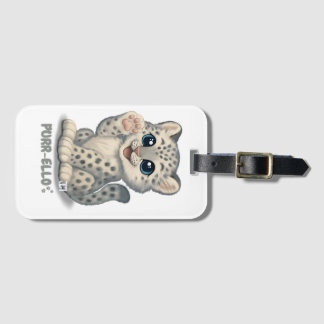 Etiqueta De Bagagem Snow leopard - Purr-ello