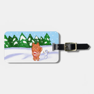 Etiqueta De Bagagem Snow Puppy