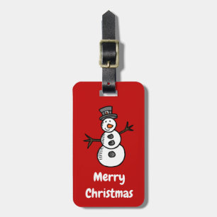 Etiqueta De Bagagem Snowman