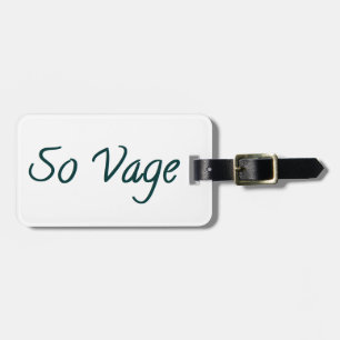 Etiqueta De Bagagem so vage