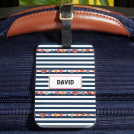 Etiqueta De Bagagem Sob o mar