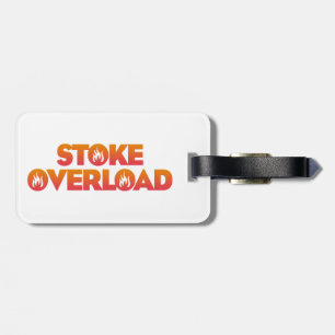 Etiqueta De Bagagem Sobrecarga de Stoke Chamas