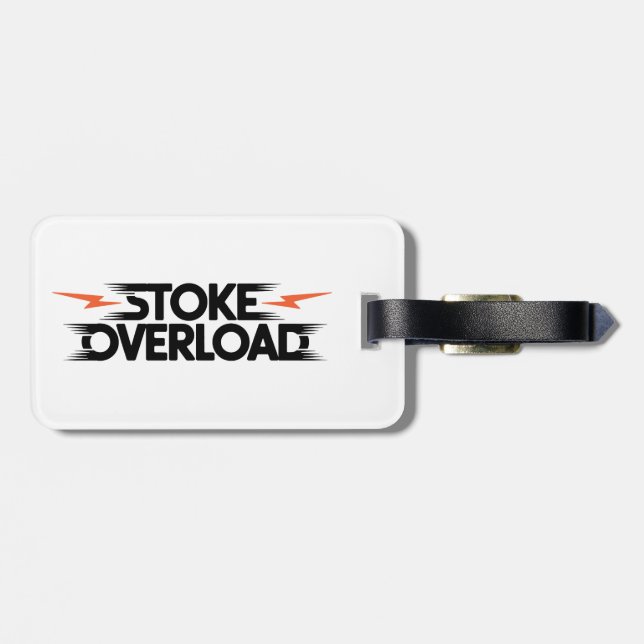 Etiqueta De Bagagem Sobrecarga de Stoke Lightning (Traseira Horizontal)