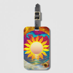 Etiqueta De Bagagem Sol cósmico