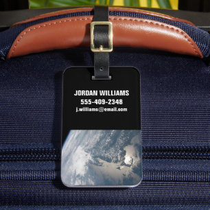 Etiqueta De Bagagem Sol Nas Águas Da Terra.