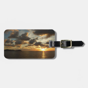 Etiqueta De Bagagem Sol nascido em Rua Thomas I Ilhas Virgens dos EUA