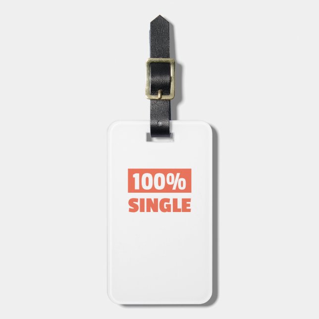 Etiqueta De Bagagem solteiro de 100% (Frente Vertical)