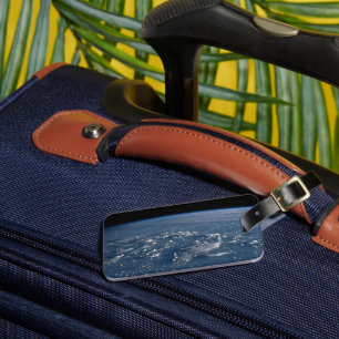 Etiqueta De Bagagem Sombras De Nuvens No Mar Das Filipinas