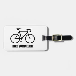 Etiqueta De Bagagem Sommelier de Bicicleta
