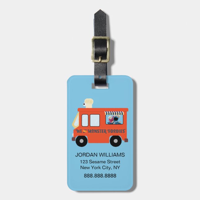 Etiqueta De Bagagem Somos Monstros Foodies (Frente Vertical)