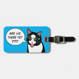 Etiqueta De Bagagem SOMOS NÓS LÁ AINDA? Gato Sassy BlissAndKittens d