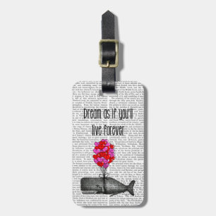 Etiqueta De Bagagem Sonhe como se você viverá para sempre