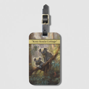 Etiqueta De Bagagem Sonhos de Floresta Koala, personalizados