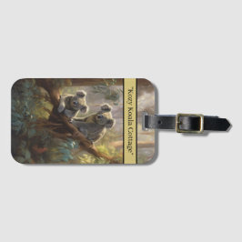 Etiqueta De Bagagem Sonhos de Floresta Koala, personalizados
