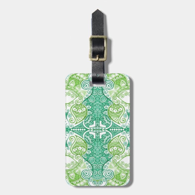 Etiqueta De Bagagem Sonhos de Paisley (Frente Vertical)