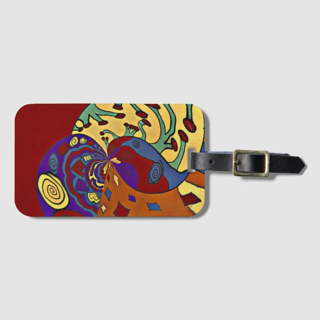 Etiqueta De Bagagem Soprar (Frente Horizontal)