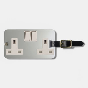 Etiqueta De Bagagem Soquete de Plug-Socket AC BS 1363 do Reino Unido [