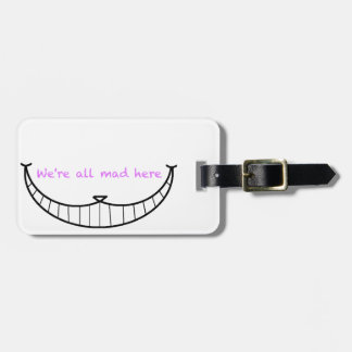 Etiqueta De Bagagem Sorriso do gato de Cheshire