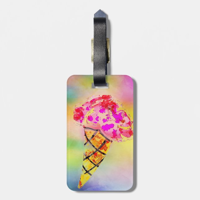Etiqueta De Bagagem Sorvete Cone Bag (Traseira Vertical)