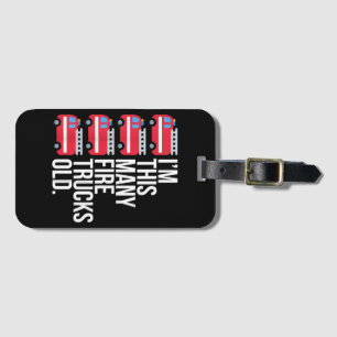 Etiqueta De Bagagem Sou Tantos Bombeiros Que Velhos Camiseiros De T-Sh