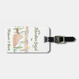 Etiqueta De Bagagem Southwest Desert Adventure Watercolor Personalizad