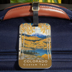 Etiqueta De Bagagem Souvenir de férias de montanha do Colorado persona