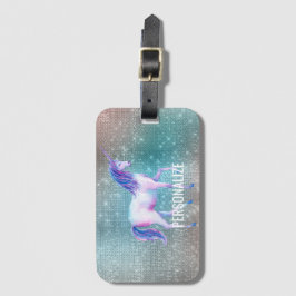 Etiqueta De Bagagem Sparkly Unicorn