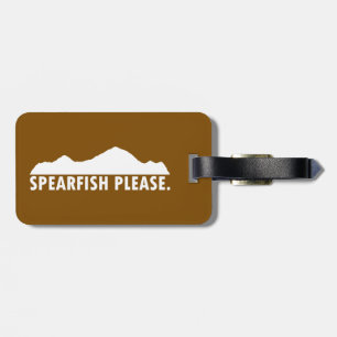 Etiqueta De Bagagem Spearfish Dakota do Sul Por favor