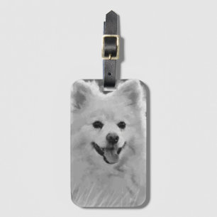 Etiqueta De Bagagem Spitz Japonês